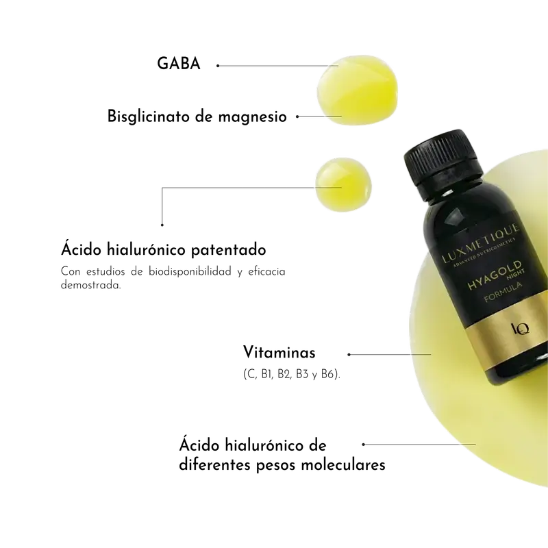 Luxmetique Hyagold Formula Notte 15 fiale 15 fiale da bere x 30ml