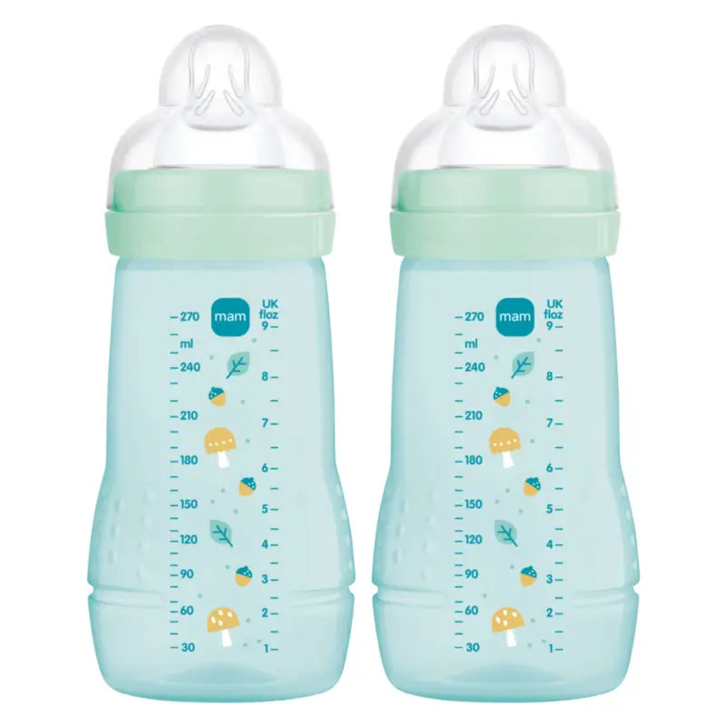 Biberon Mam Baby Easy Active Blu brillante, 2X270Ml