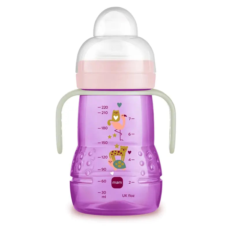 Bicchiere Mam Baby Trainer rosa, 220 ml