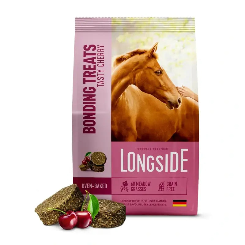 Mealberry Longside Bonding Treats Cavalli Ciliegia, 500g