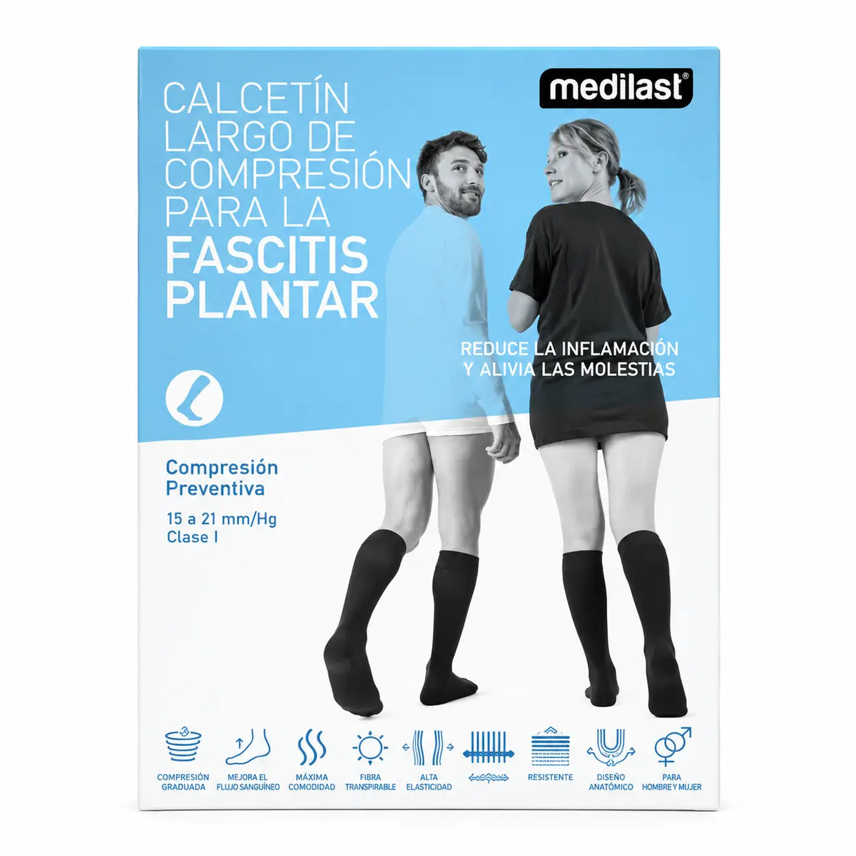 Calze lunghe Fasc Pl C Prev Nero T Pq