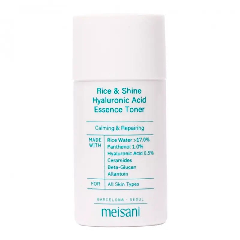 Meisani Rice And Shine Essenza tonica all'acido ialuronico, 20 ml