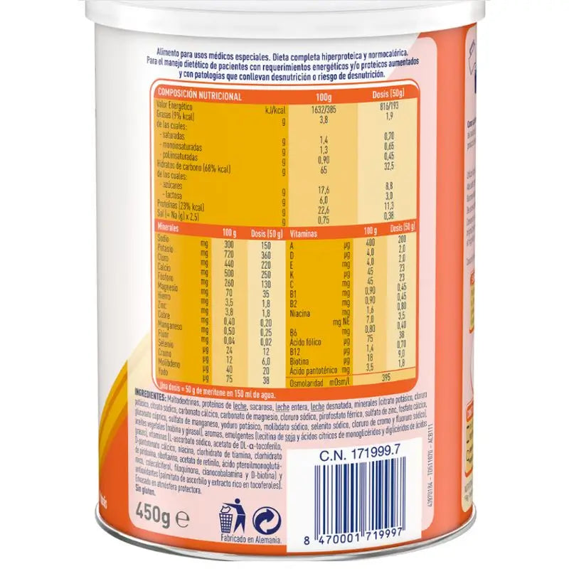 Meritene Extra Vaniglia, 450g
