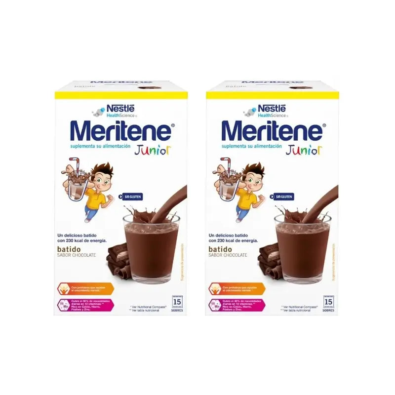 Meritene Junior Shake al gusto di cioccolato, 2X15 Bustine