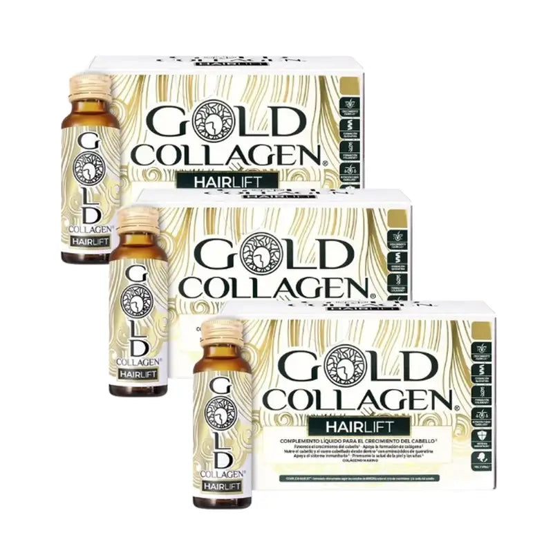 Gold Collagen Hairlift, confezione da 3 x 10 unità