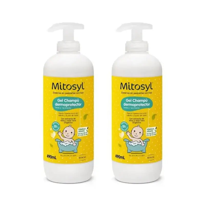 Mitosyl Baby Shampoo Gel Dermoprotettivo, 2X490 Ml