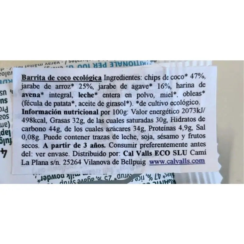 Bastoncini di cocco Mogli 20 pz. Eco