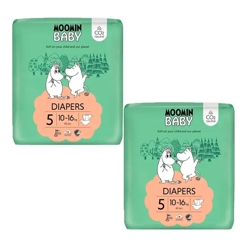 Pannolini Moomin taglia 5 , 2 x 40 unità