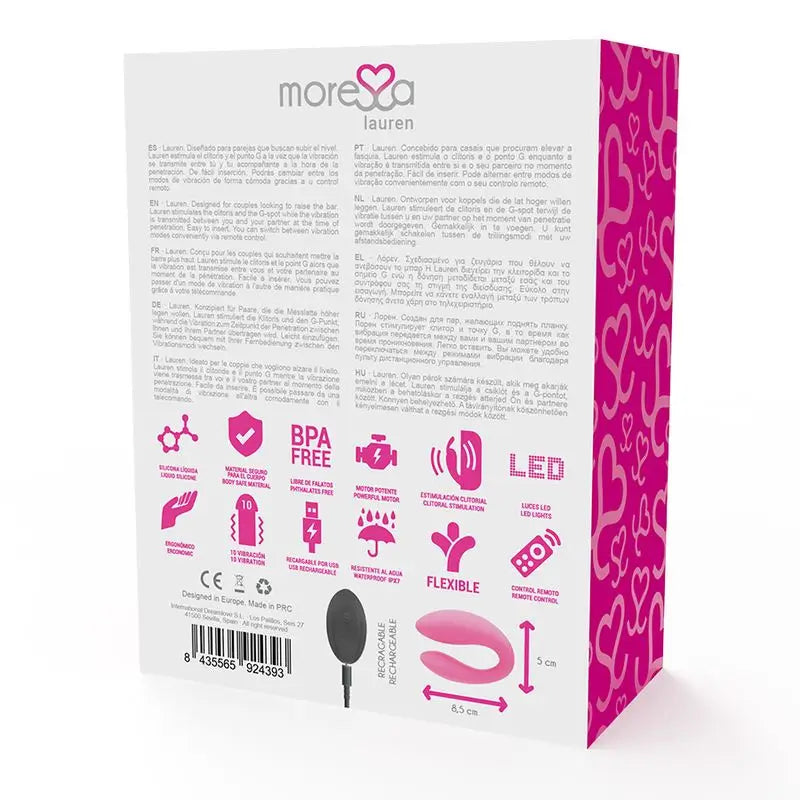 Moressa Lauren Control Remoto Estimulador Para Parejas