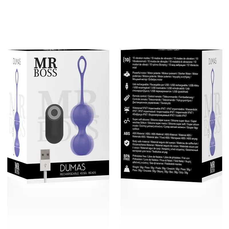 Mr. Boss Dumas Kegel telecomando perline vibranti