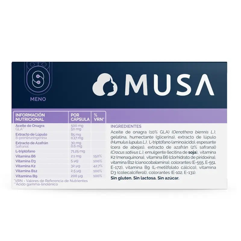 Musa Integratore alimentare per la menopausa, 30 capsule
