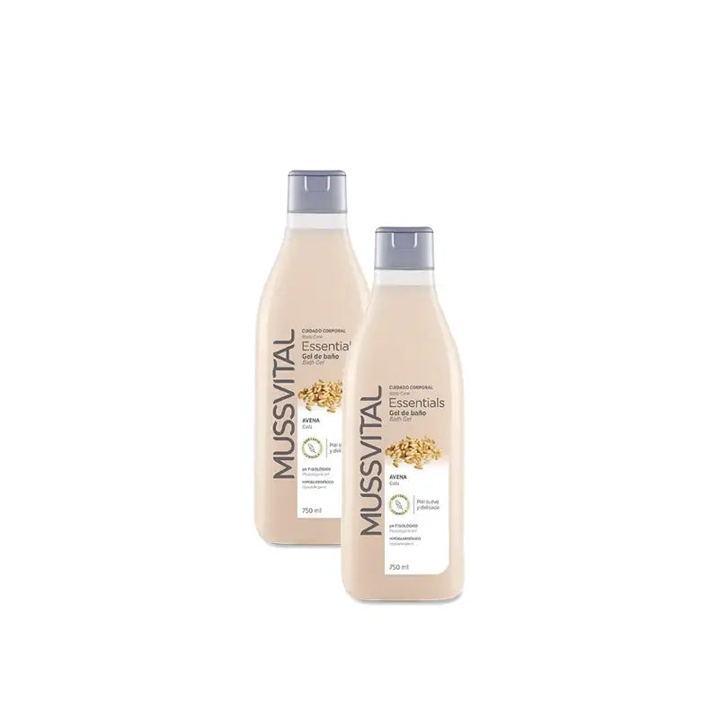Mussvital Botanics Gel all'avena, 750 ml, confezione da 2