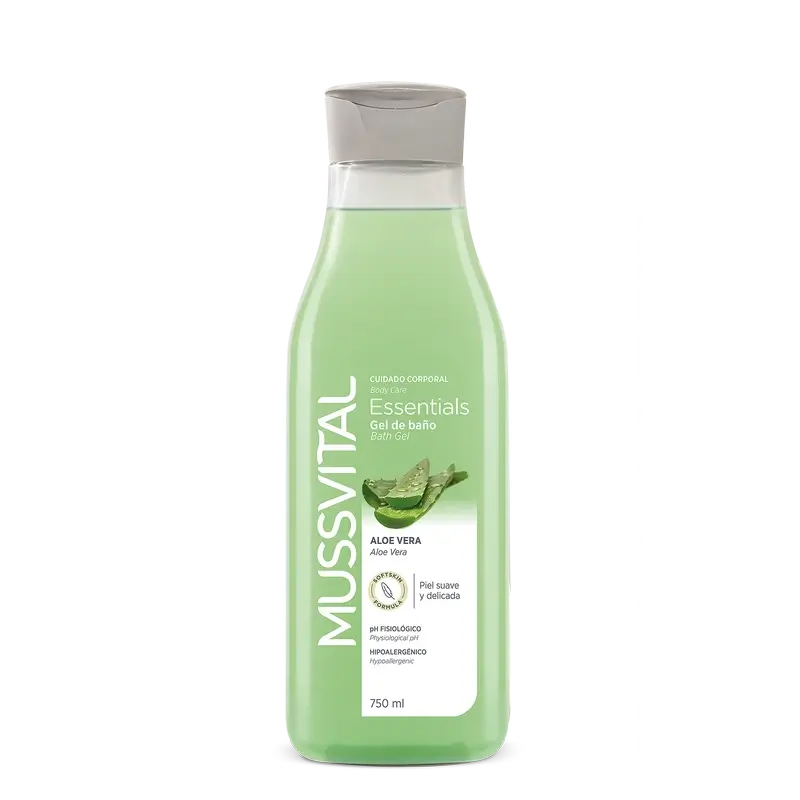 Mussvital Essentials Gel da bagno all'aloe vera , 750 ml