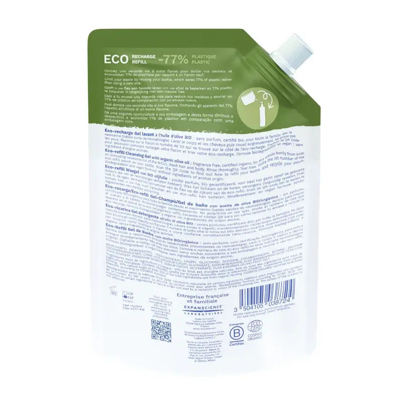 Shampoo gel biologico Mustela, 400 ml