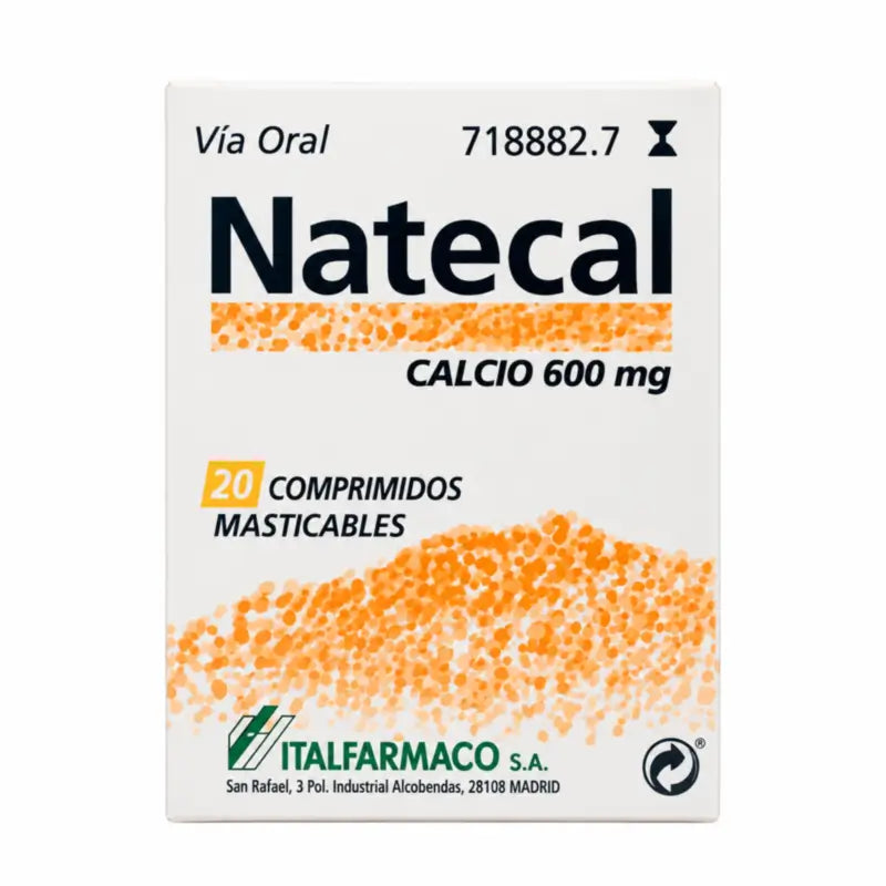 Calcio Natecal 600 mg 20 compresse masticabili