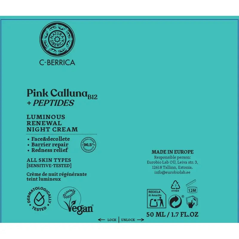 Natura Siberica Crema Notte Rinnovatrice e Illuminante, 50 ml