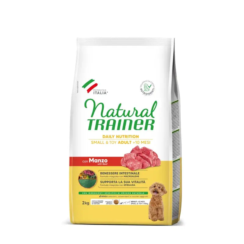 Natural Trainer Canine Adult Mini Beef 2kg, alimento per cani