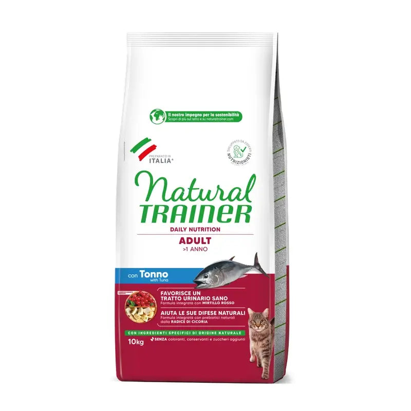 Natural Trainer Feline Adult Tonno 10kg, cibo per gatti