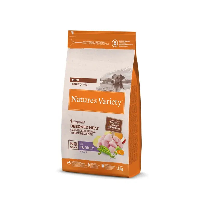 Nature'S Variety Canine Original Adult Mini Turkey 1,5Kg, cibo per cani
