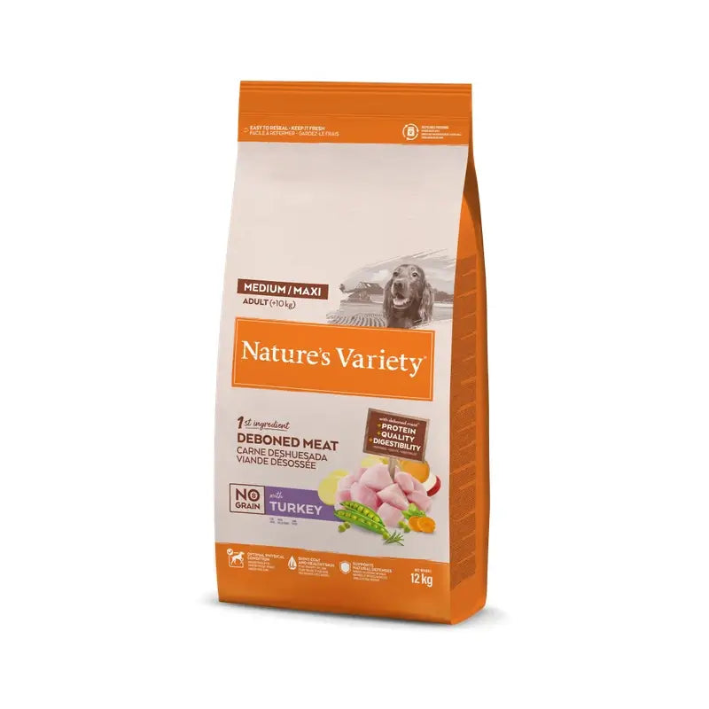 Nature'S Variety Canine Original Adult Nograin Md/Mx Turkey 12Kg, cibo per cani