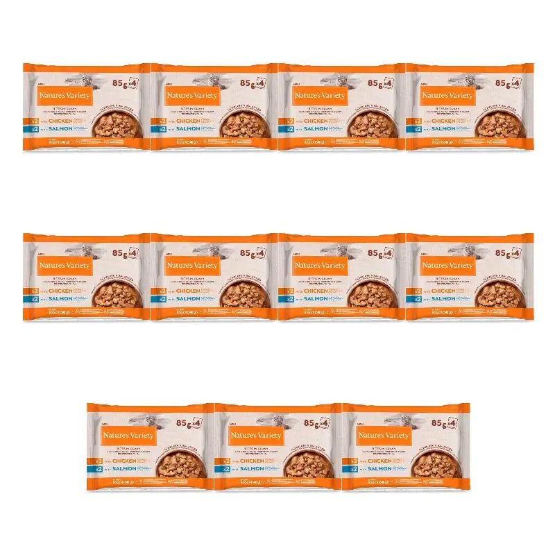 Nature'S Variety Cibo umido Nv Cat Wet Boc Salsa Chicken/Salmon Flowp, 11 x 340 g
