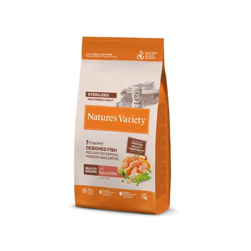 Nature'S Variety Original Feline Adult Neutered Salmon, 7 kg, cibo per gatti