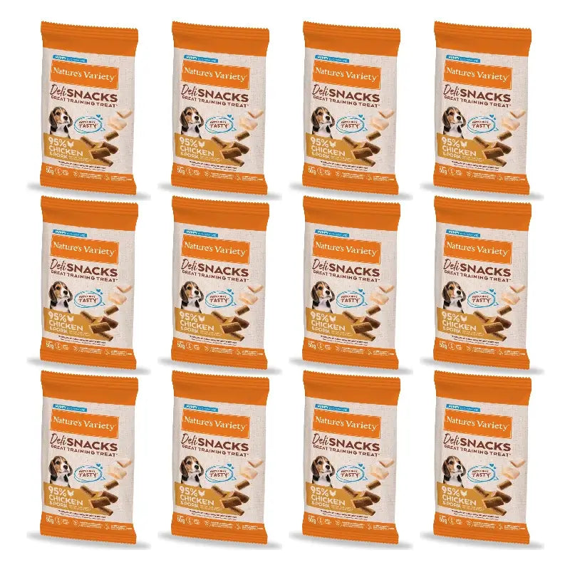 Nature'S Variety Snack per cuccioli, al pollo, naturale, 12 x 50 g