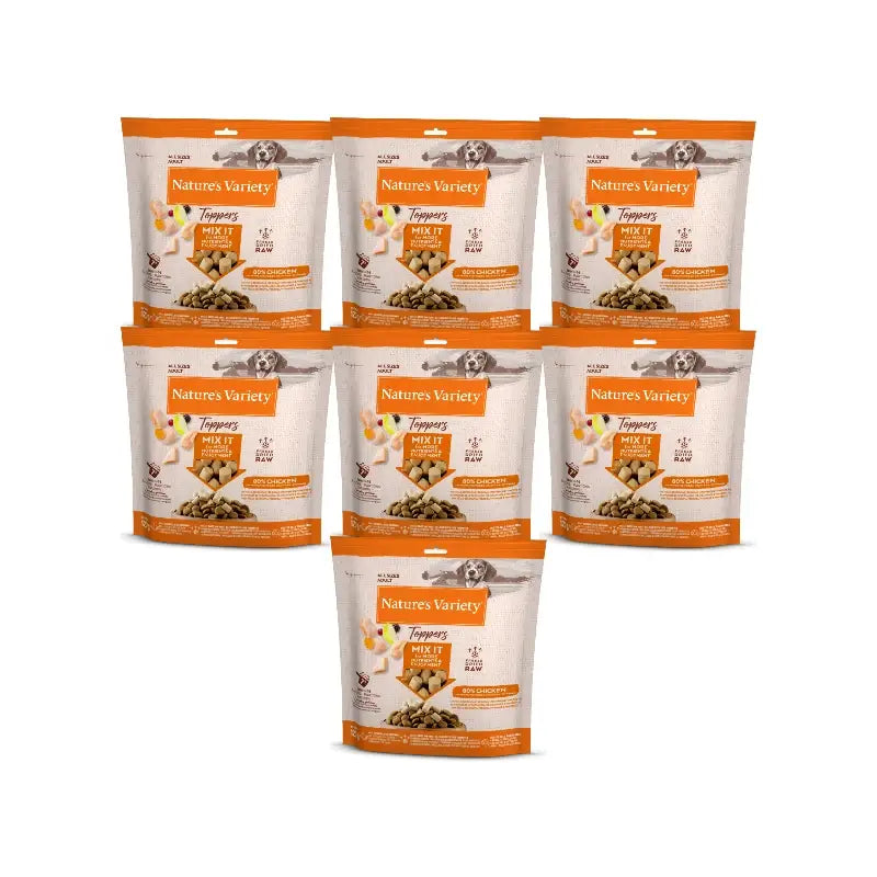 Nature'S Variety Toppers liofilizzati per cani adulti, al pollo, naturali, 7 x 120 g