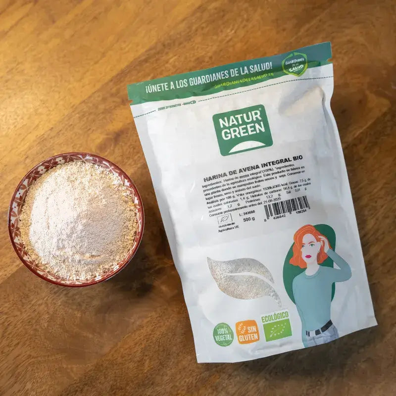 Naturgreen Farina d'avena integrale senza glutine, 500 g