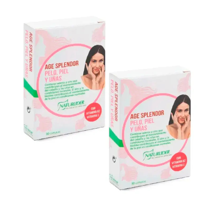 Naturlider Age Splendor Capelli Pelle Unghie, Confezione 2 x 30 capsule