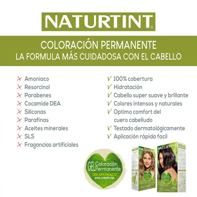 Naturtint Tintura Permanente Senza Ammoniaca 3.56 - Rosso Intenso Radioso