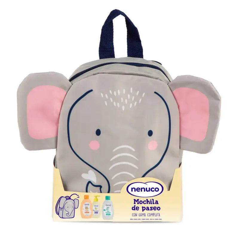 Nenuco Baby Pack Marsupio Elefante, con profumo, sapone e shampoo, 3x200ml