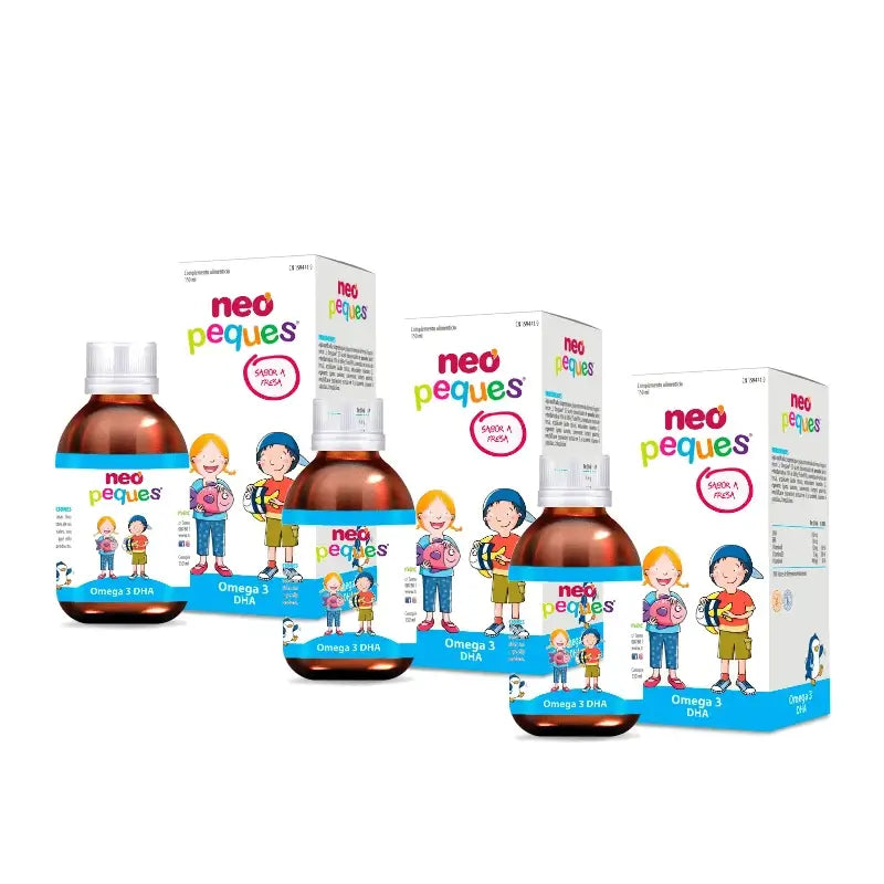 Neo Peques Omega 3, 150 ml, confezione da 3