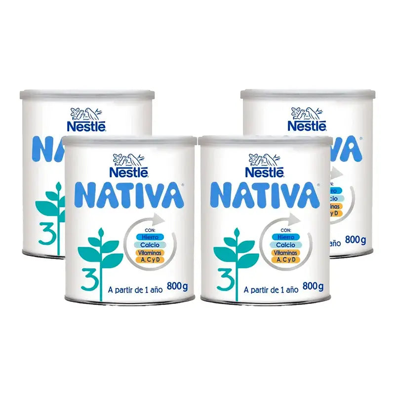 Nestlé Nativa 3, Confezione da 4 x 800 g