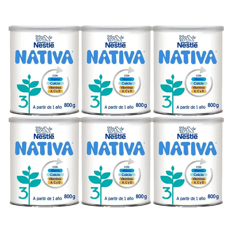 Nestlé Nativa 3, confezione da 6 x 800 g