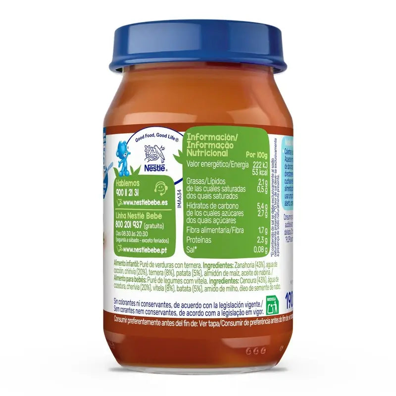 Barattolo Nestlé Savoury Beef Savoury Garden , 190g