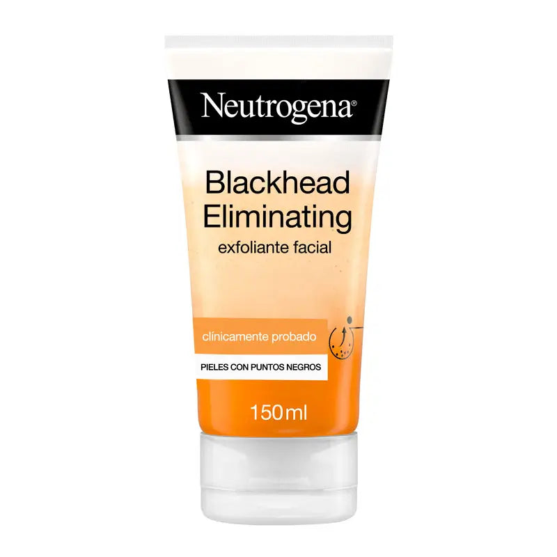 Neutrogena Esfoliante viso elimina punti neri con acido salicilico purificante, elimina i punti neri, 150ml