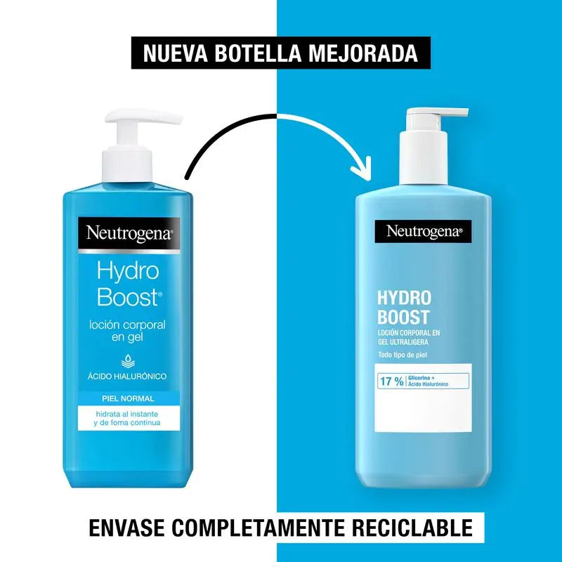Neutrogena Hydro Boost Crema Gel Corpo Idratante Ultra Leggera, 400 ml