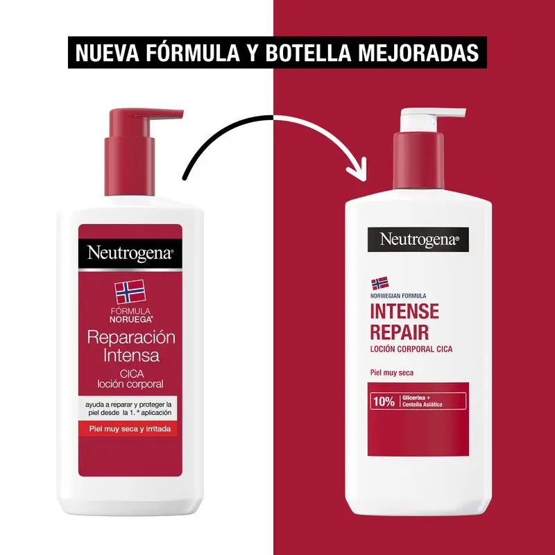 Neutrogena Neutrogena Crema Corpo Idratante Riparatrice Pelle Molto Secca Cica, Confezione 2x750 ml