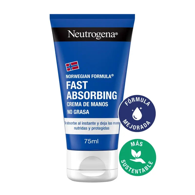 Neutrogena Crema mani riparatrice ad assorbimento rapido, 75 ml