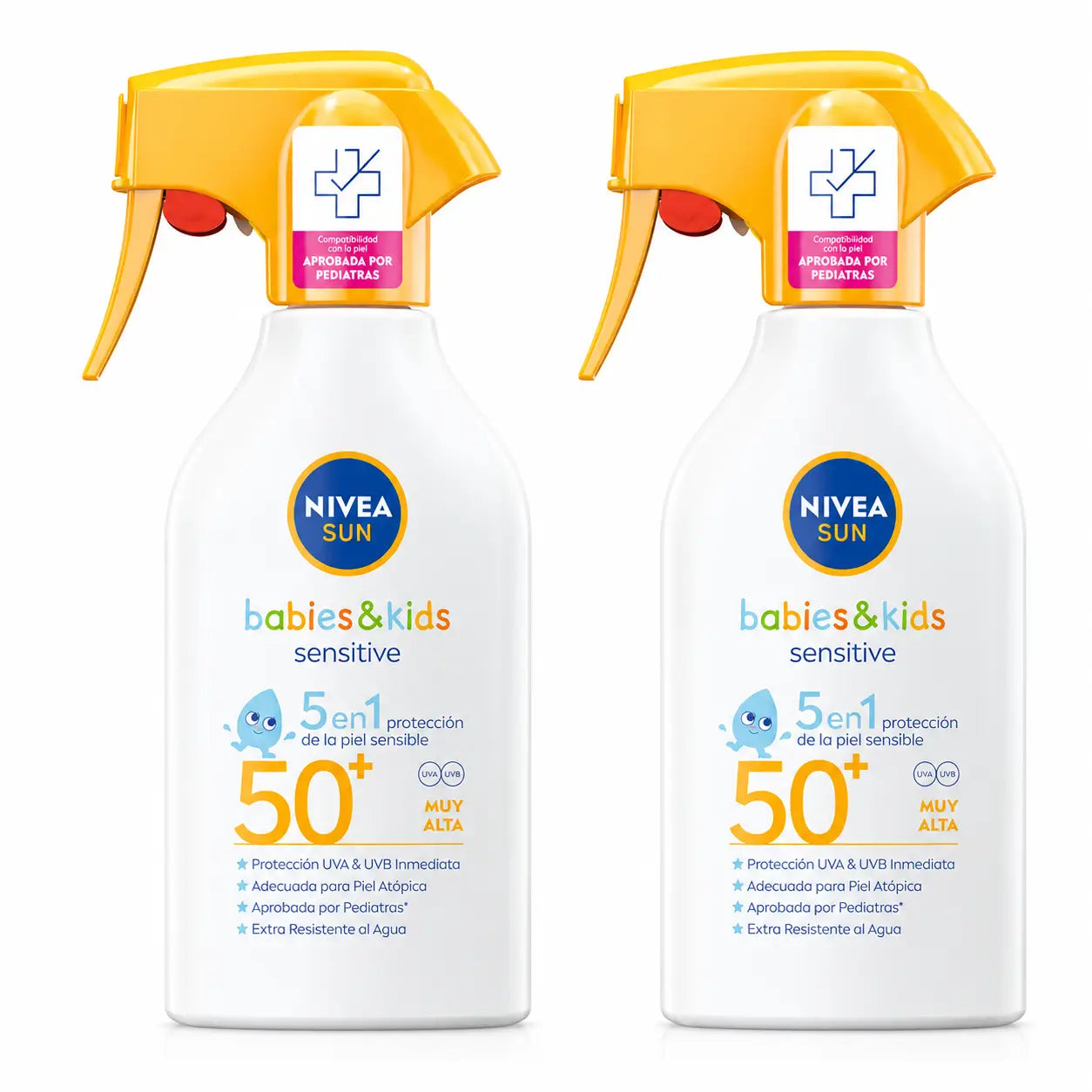 NIVEA Sun Baby & Child Sensitive Spray solare SPF50+, 270 ml, confezione da 2