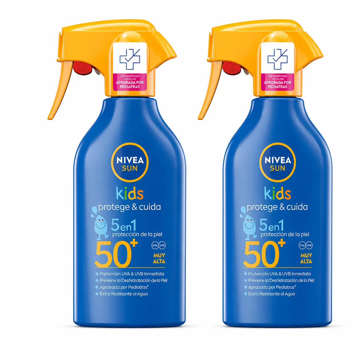 NIVEA Sun Kids Protect & Care Spray Solare Fp50, 270 ml, confezione da 2
