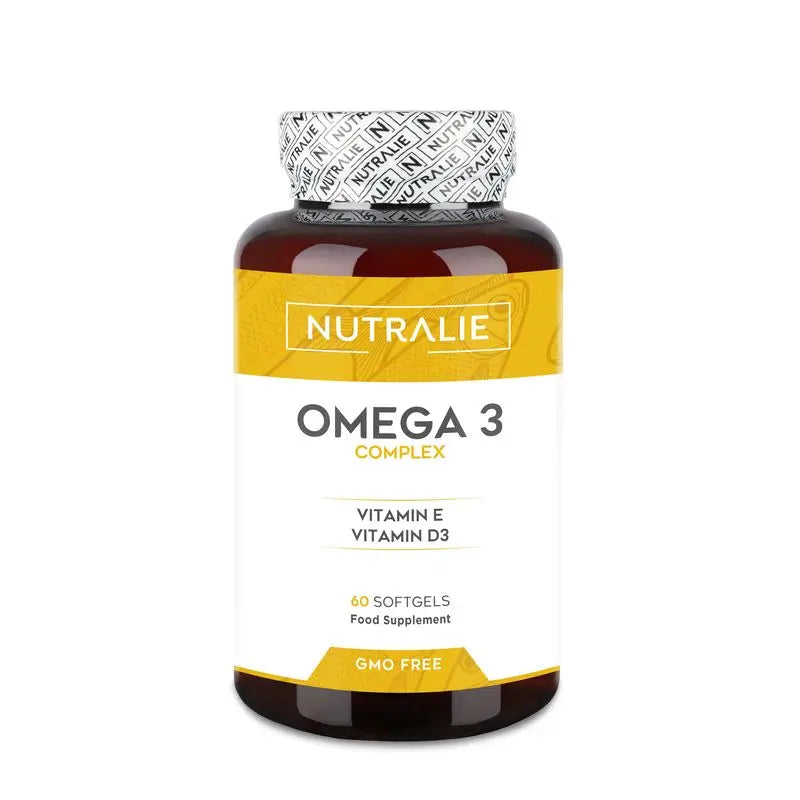 Nutalie Omega 3 Complex 2000mg EPA DHA con Vitamina E + D, 60 Capsule