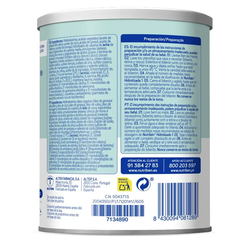 Nutribén Idrolizzato 1 Latte Starter, 400 g