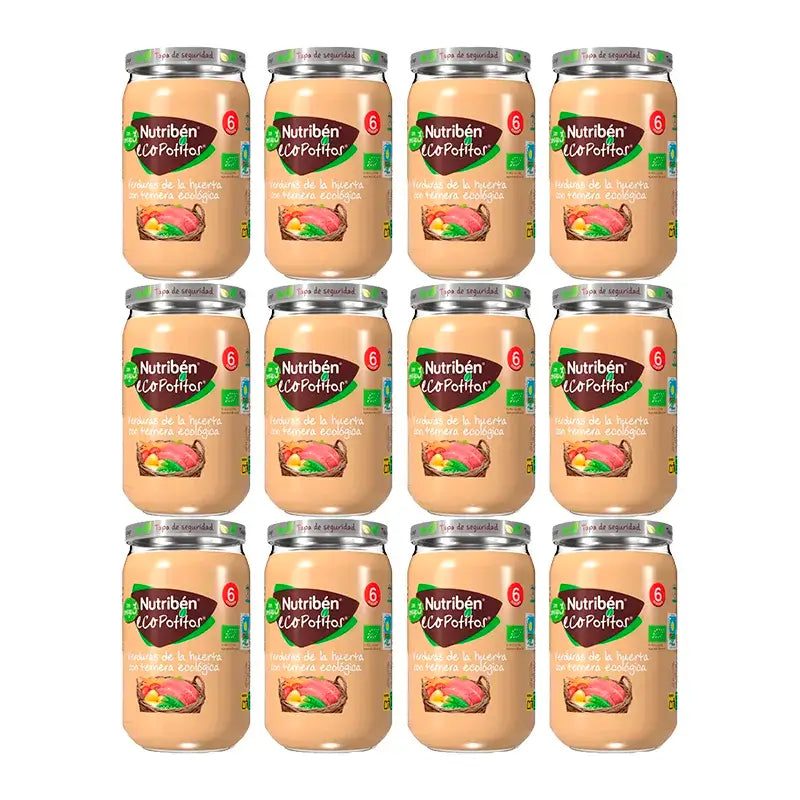 Nutriben Potito Eco Orto Potito Con Manzo , 12 x 235 grammi