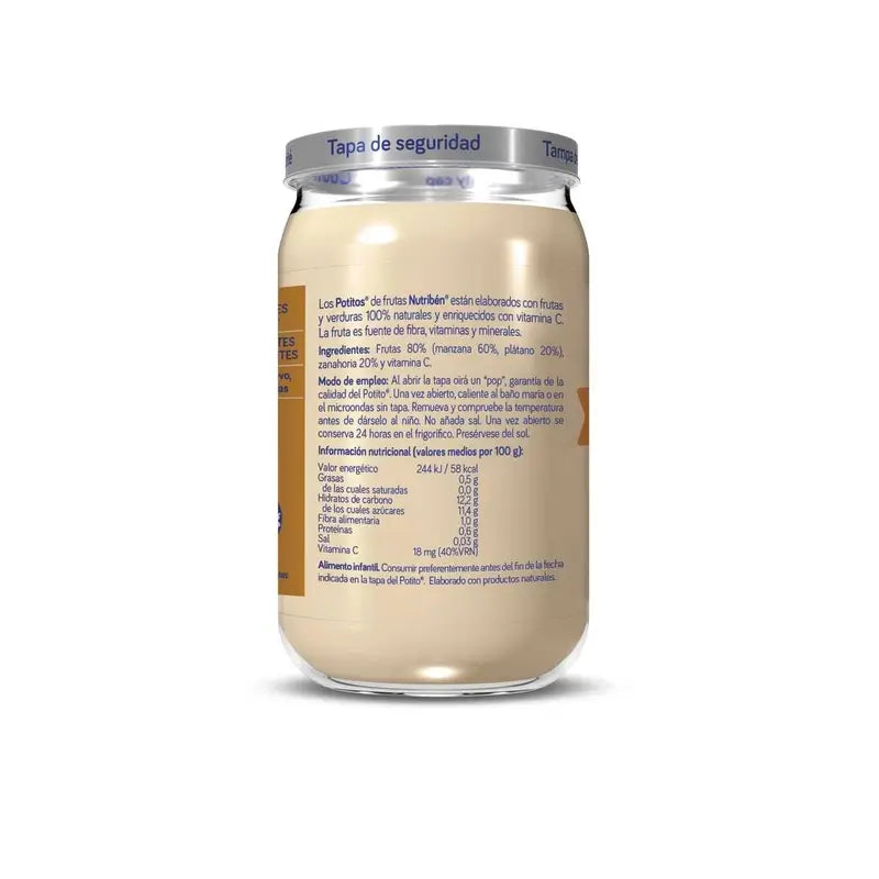 Nutriben Potito Mela, Banana e Carota, 235 grammi