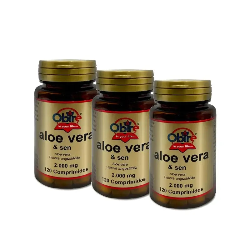 Obire Aloe Vera, confezione da 3 x 120 compresse