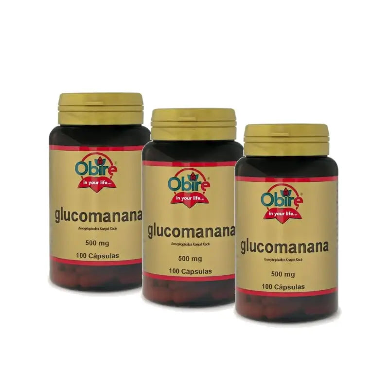 Obire Glucomannano, confezione da 3 x 100 capsule