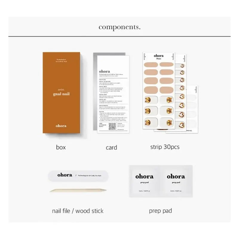 Ohora Gel Nails - Caramel Bear, 30 unità