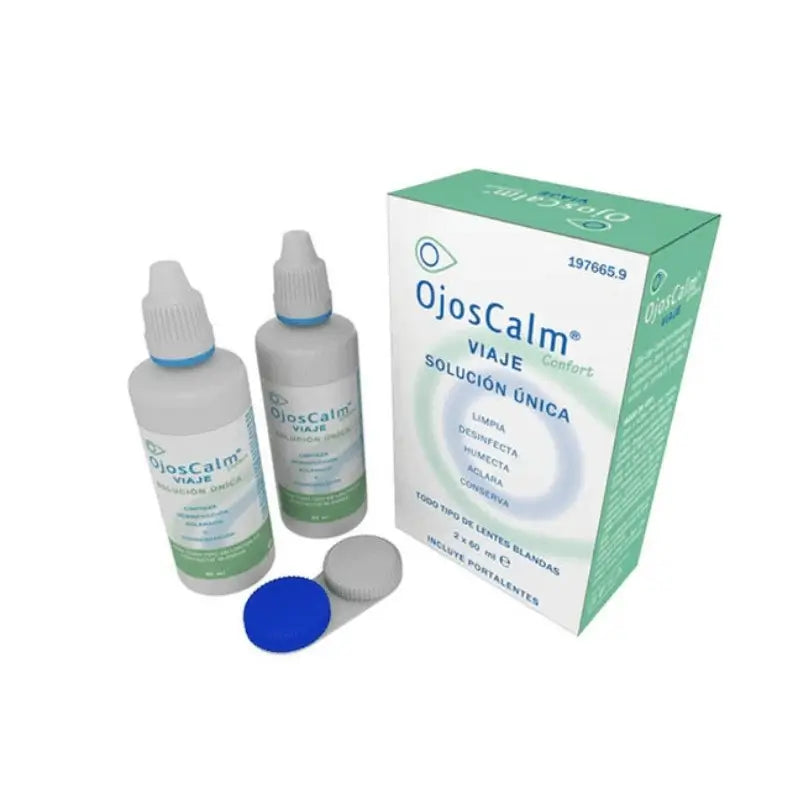 Ojoscalm Liquido per lenti in soluzione unica, 2x60 ml